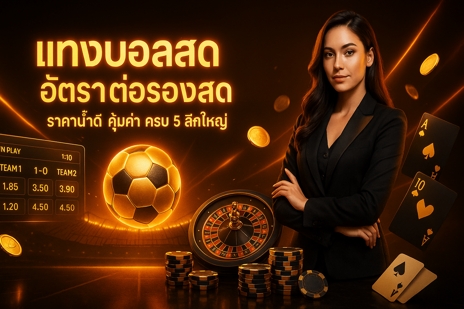 แทงบอลสด อัตราต่อรองสด